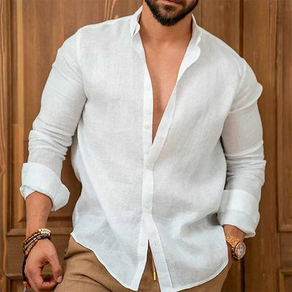 (Buy 1 Get 1 Free) Men’s Premium Linen Shirt + Free Gift