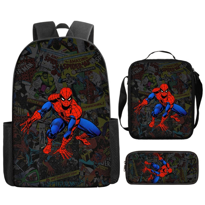 Spider-Man Kids’ School Kit: Backpack, Lunch Bag & Pencil Case