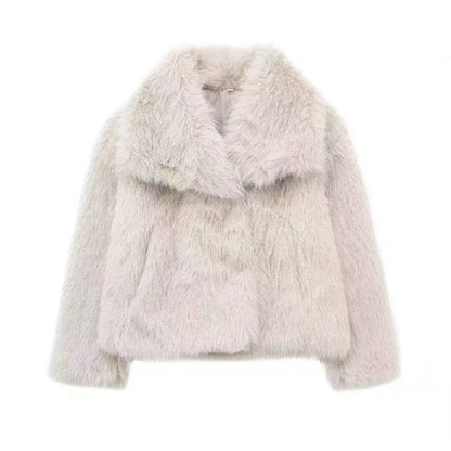 Women's Faux Fur Winter Coat – Soft & Warm