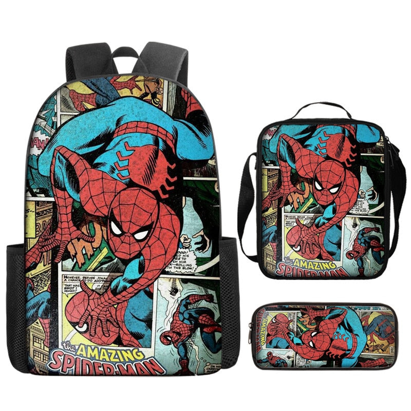 Spider-Man Kids’ School Kit: Backpack, Lunch Bag & Pencil Case