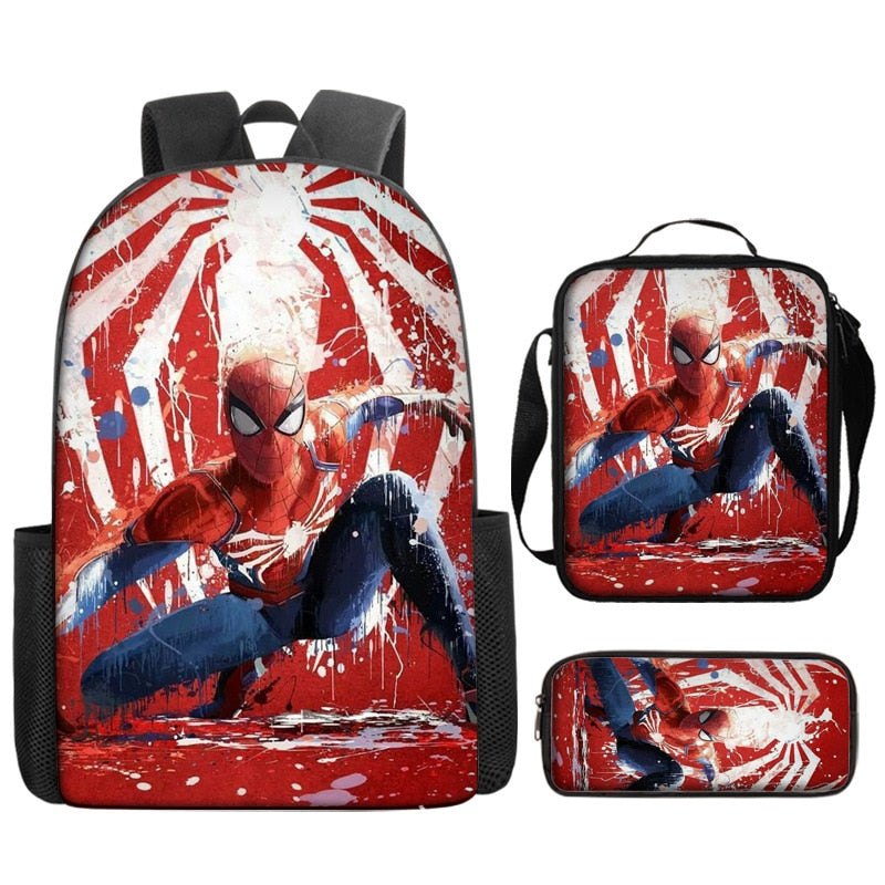 Spider-Man Kids’ School Kit: Backpack, Lunch Bag & Pencil Case