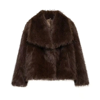 Women's Faux Fur Winter Coat – Soft & Warm