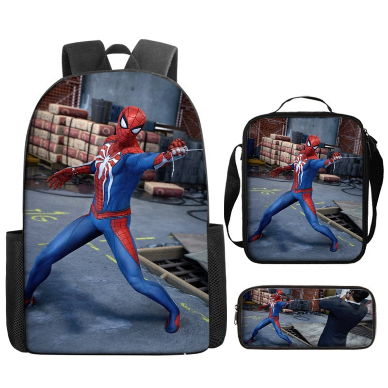 Spider-Man Kids’ School Kit: Backpack, Lunch Bag & Pencil Case