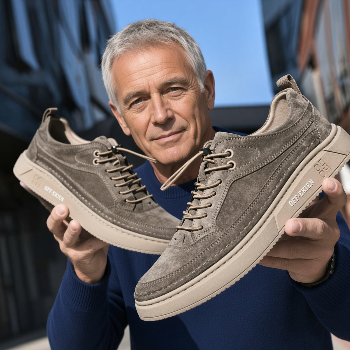 Off-Ekien™ - Men’s Premium Leather Casual Trainers