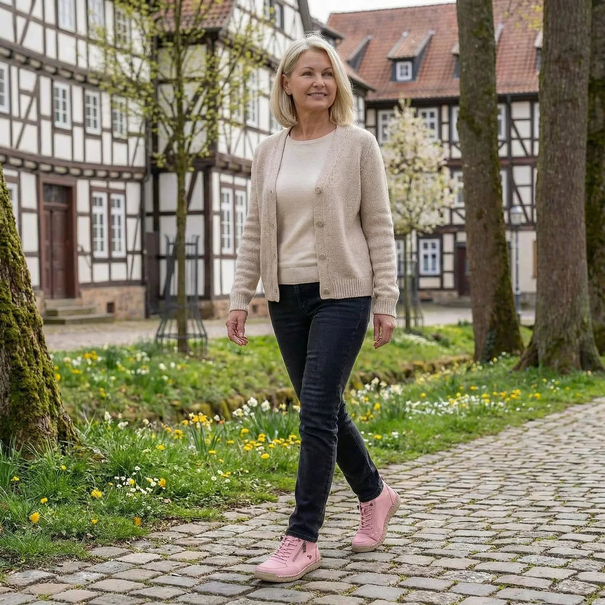 MAEVE - Comfortable Orthopaedic Trainers with Side Zip