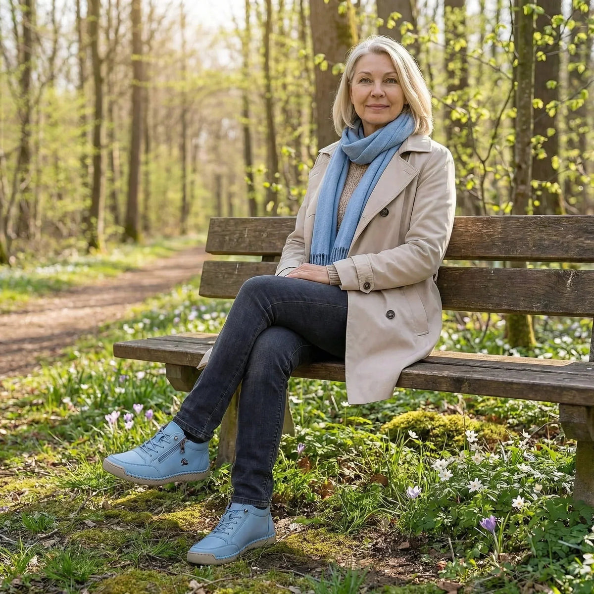 MAEVE - Comfortable Orthopaedic Trainers with Side Zip