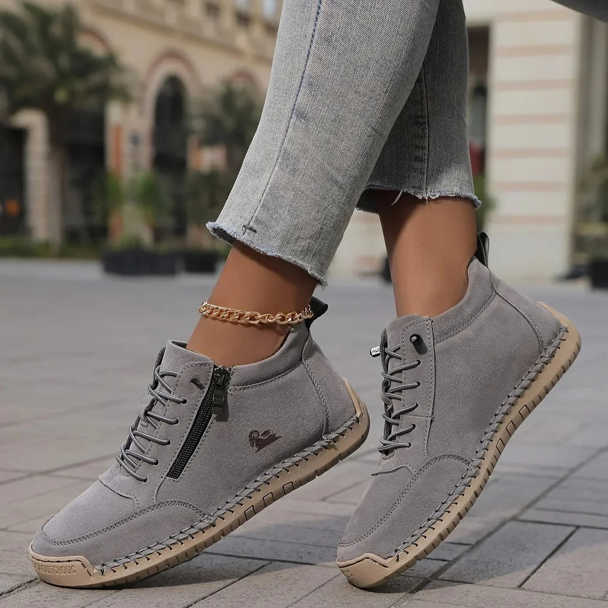 MAEVE - Comfortable Orthopaedic Trainers with Side Zip
