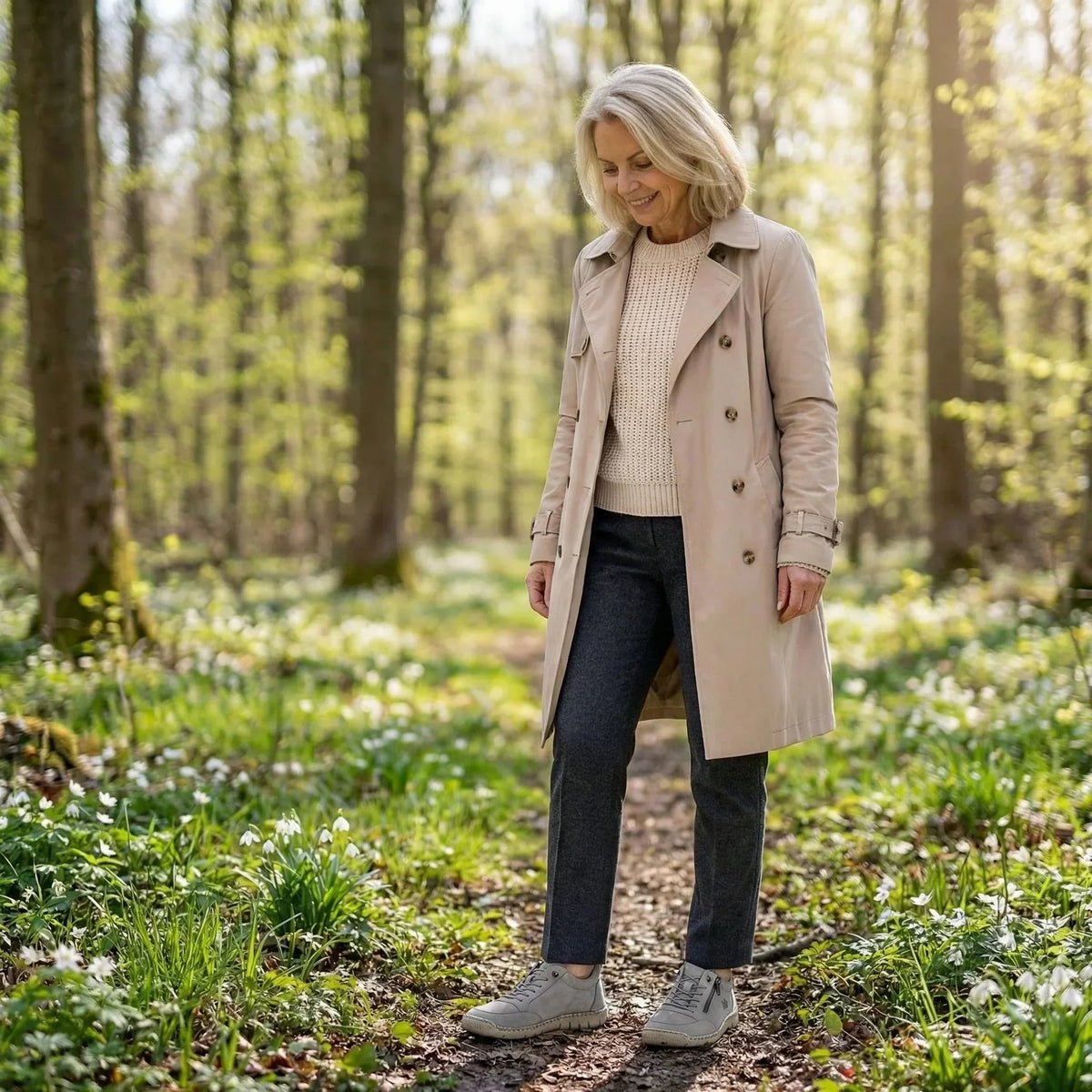 MAEVE - Comfortable Orthopaedic Trainers with Side Zip