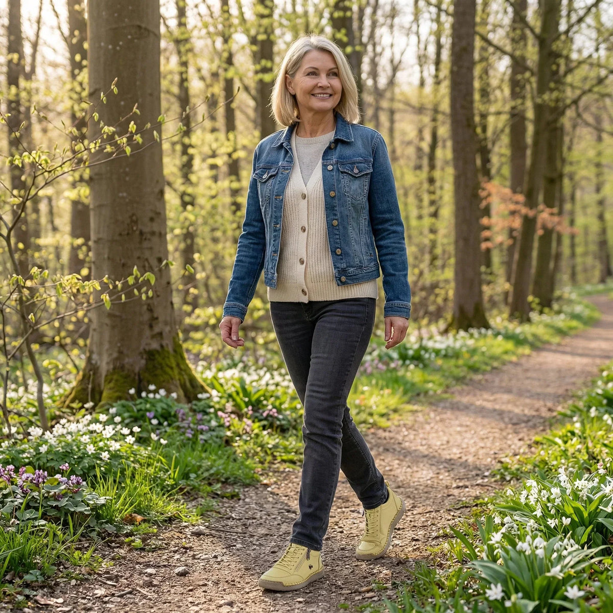 MAEVE - Comfortable Orthopaedic Trainers with Side Zip