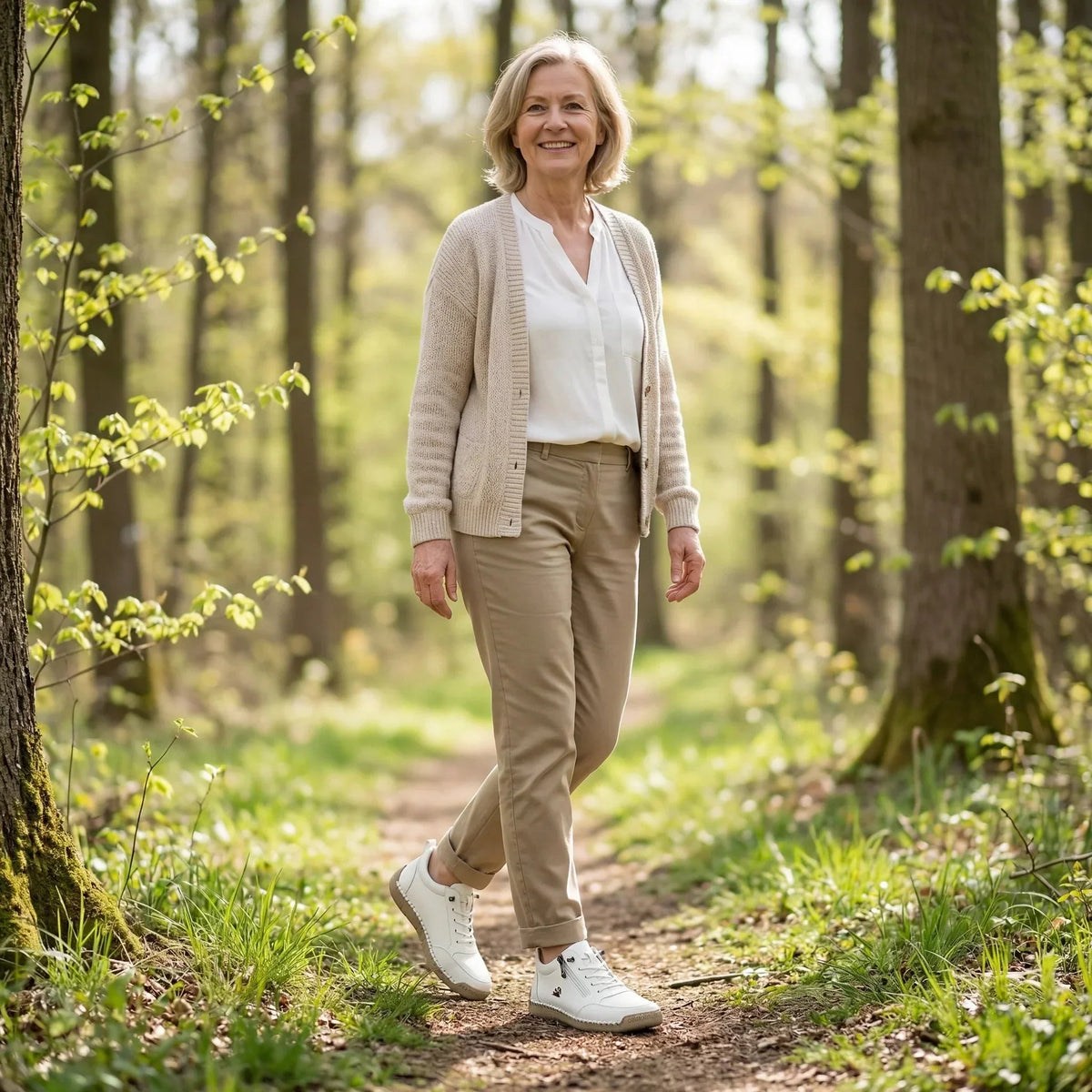 MAEVE - Comfortable Orthopaedic Trainers with Side Zip