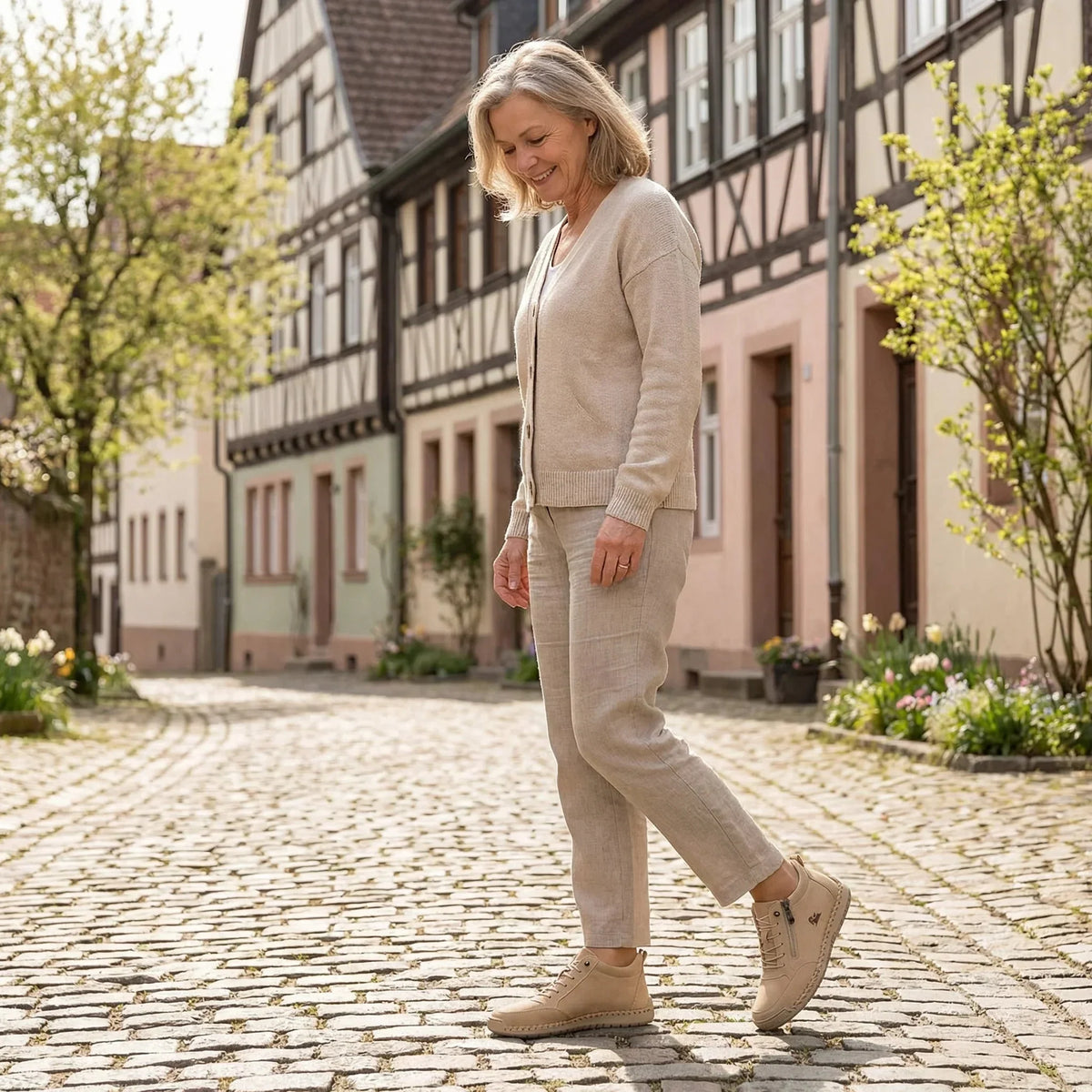 MAEVE - Comfortable Orthopaedic Trainers with Side Zip