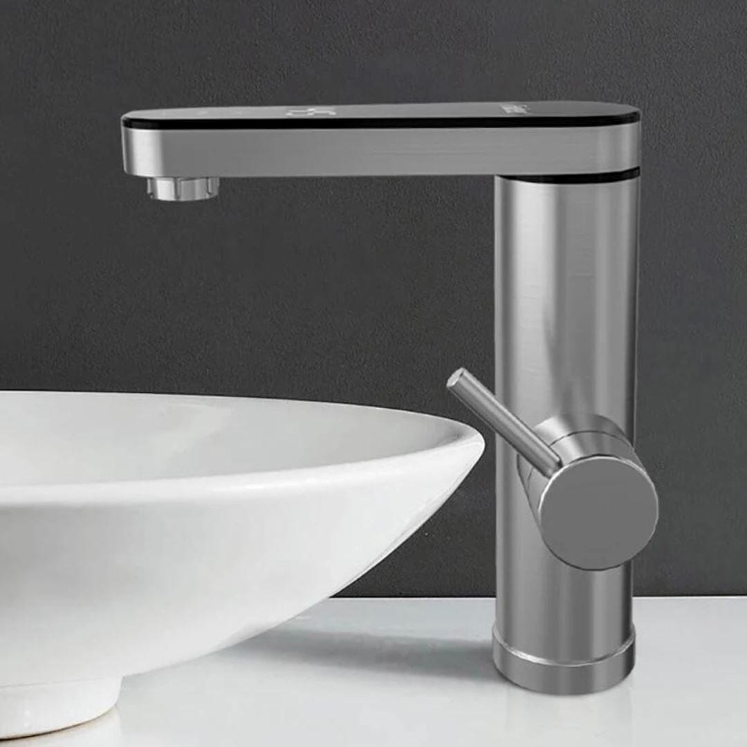 ThermoFlex tap installed on a modern bathroom basin
